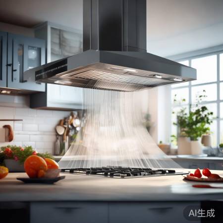 油烟机风量强，厨房更清洁。