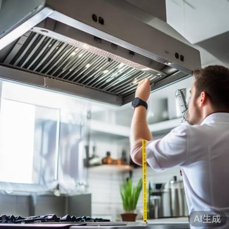 测量油烟风量，需卷尺秒表，距地