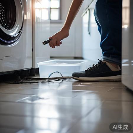 关闭电源，拆装波轮，防脏水。