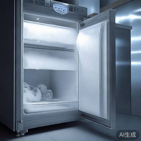 冷冻室过高，水结冰不出水