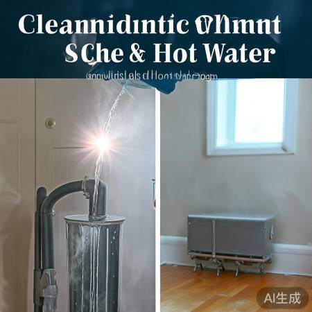 “白醋热水泡热水器，除垢防锈小