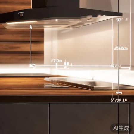 厨房台面高度70-80cm，烹