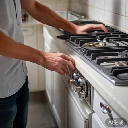 关闭燃气阀，保障安全维修
