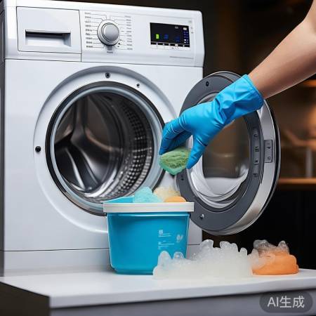 洗衣机内筒清洁，水流畅通无忧。