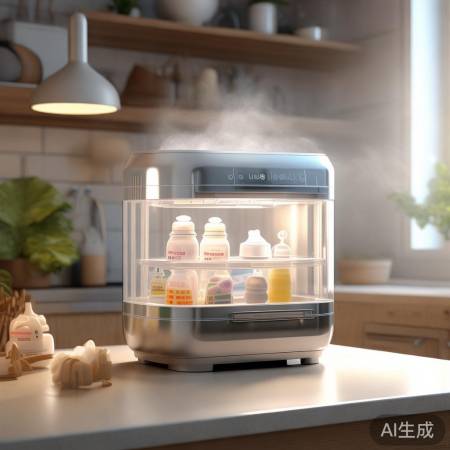 “bololo奶瓶消毒柜，杀菌