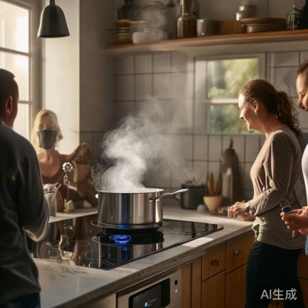 集成灶自动断电，安全便捷加热热