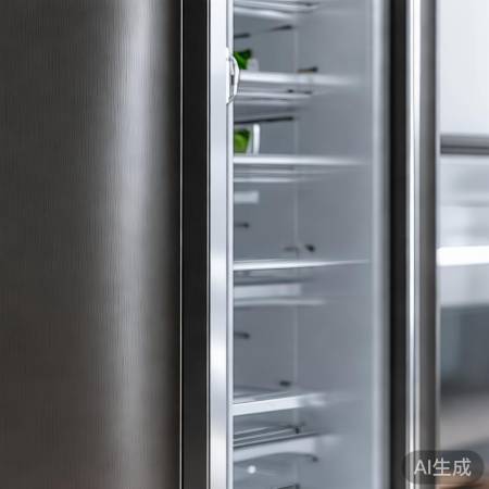 海信双开门冰箱，时尚金属拉丝，