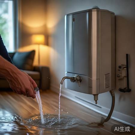 壁挂炉水压不足，影响加热效果。