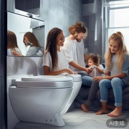 智能马桶除臭，卫生间清新宜人