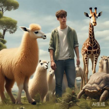 多样动物代言空调男