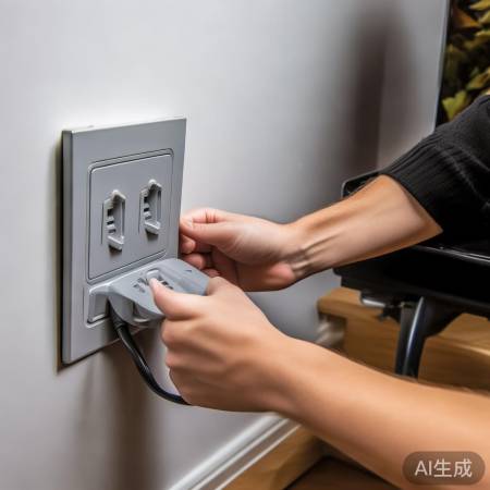 电源线安全安装，防震防老化