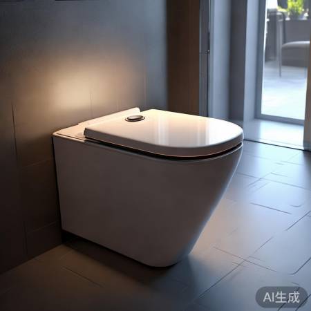 壁挂马桶装智能盖，清洗难题解决