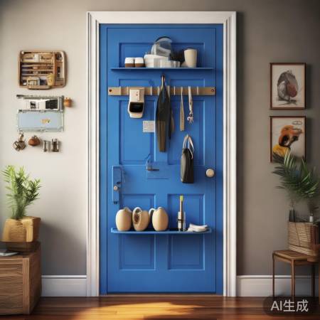 蓝色防盗门，收纳新天地