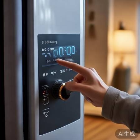 壁挂炉预约,旋钮调时间。