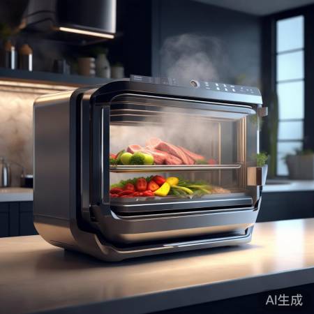 集成灶新品:蒸烤炖一体,厨房小