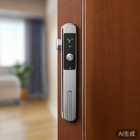 高颜值指纹锁,科技感十足。