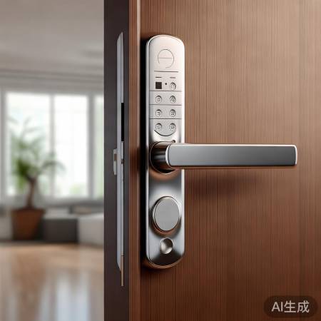 指纹密码双重锁,安全便捷可调节