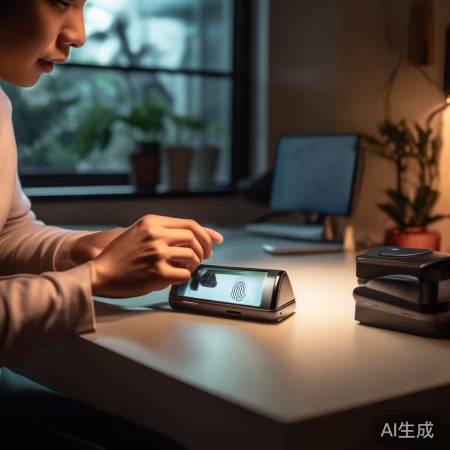 指纹锁安装完毕，指纹解锁成功验