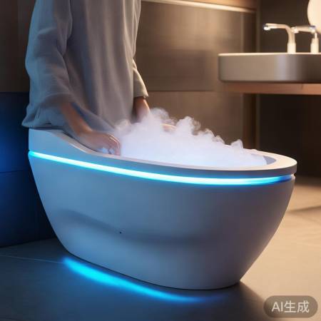 九牧智能马桶，泡沫洗净新体验