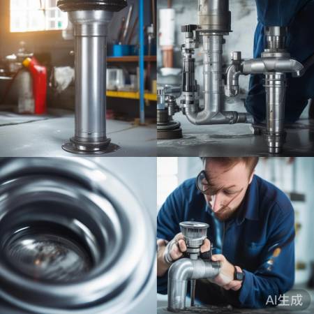 安装新下水管，简单易行。