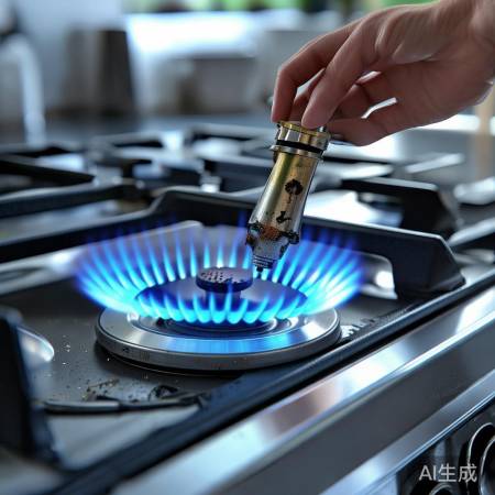 燃气灶火小色异，气嘴或堵。