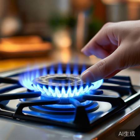 新飞燃气灶点火快，燃烧稳定。