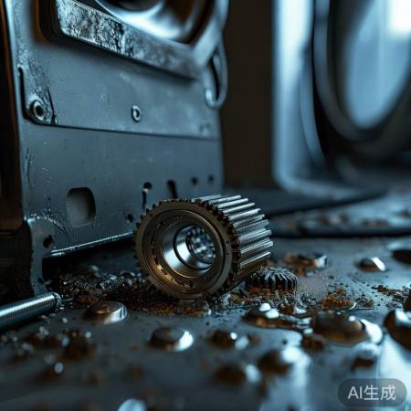 洗衣机甩干异常，轴承齿轮磨损需