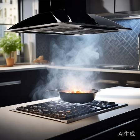 高效涡轮油烟机,轻松排油,洁净