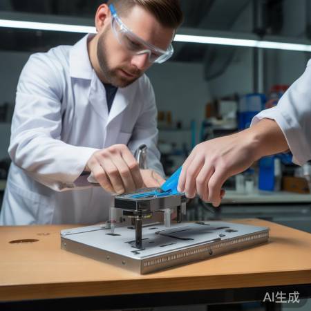 “安装指纹模块，卡扣对齐确保正