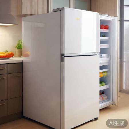 “冰箱摆放避阳光，食物整齐保鲜