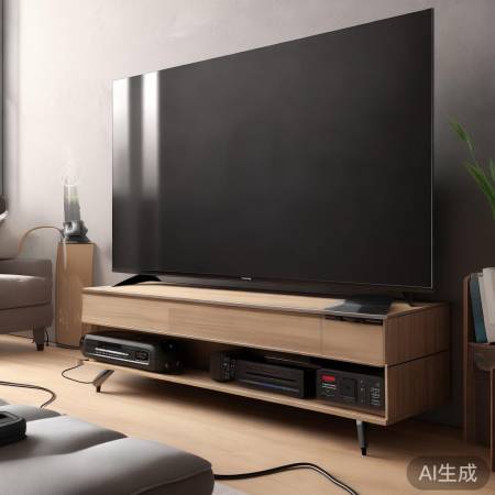 电视接口丰富，支持无线传输。