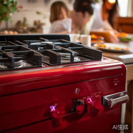 红日燃气灶升级,漏气自动切断保