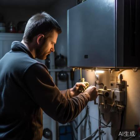 关闭进水阀，防喷溅。