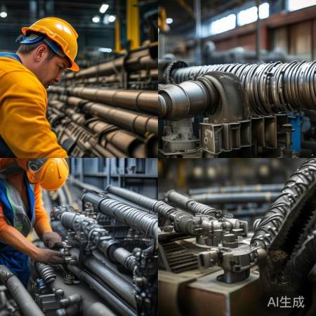 管道振动，更换坚固材质。