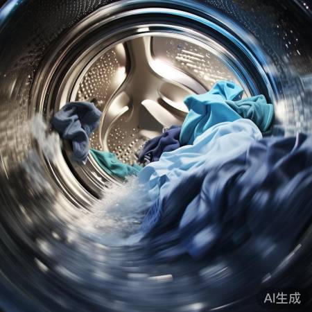 洗衣机脱水衣物飘离桶壁正常现象