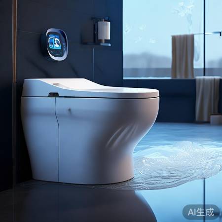智能马桶自动节水，洁净环保！