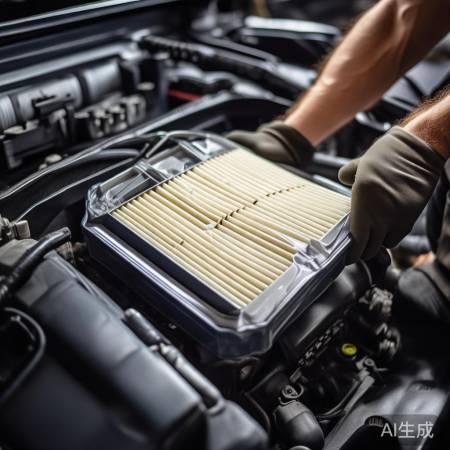 安装滤芯，正反正确，箭头指示方