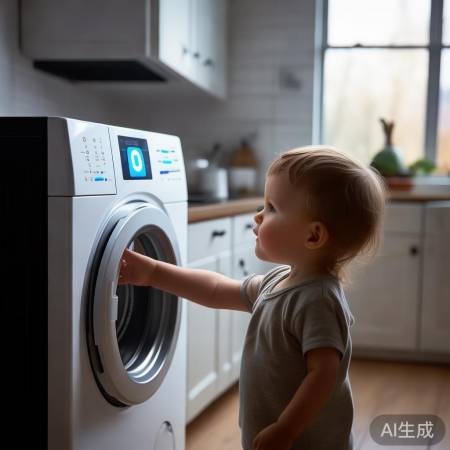 轻松解儿童锁，孩子自由洗衣