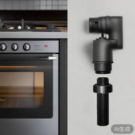 识别集成灶燃气类型：螺纹或直通