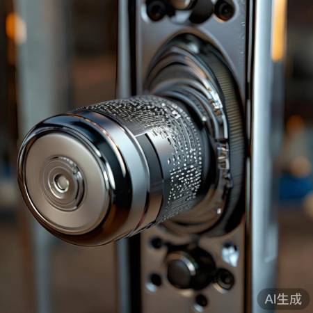 指纹锁芯大，安全等级高