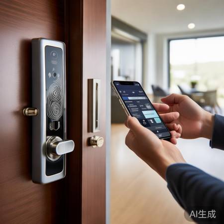 智能家居指纹锁，远程开锁更便捷