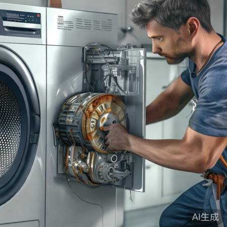 洗衣机不工作,检查电机问题。