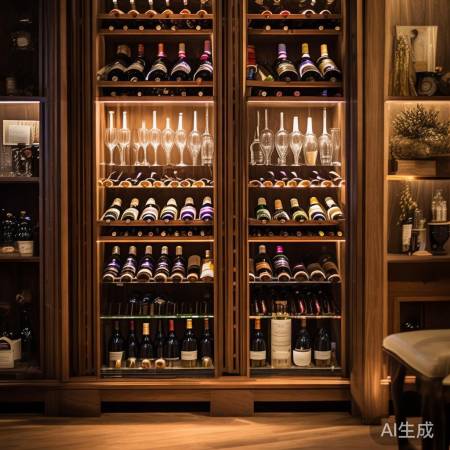 红酒柜空间巧用，美酒杯具两相宜