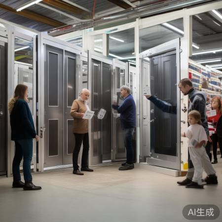 选防盗门，正规市场购，索说明书