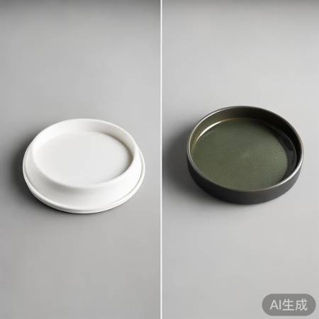 塑料盖轻薄,陶瓷盖沉圆滑。