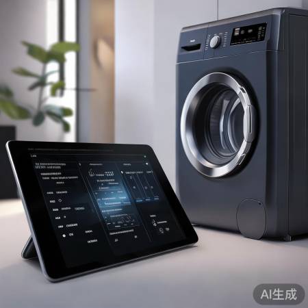 智能洗衣机，手机APP查参数。