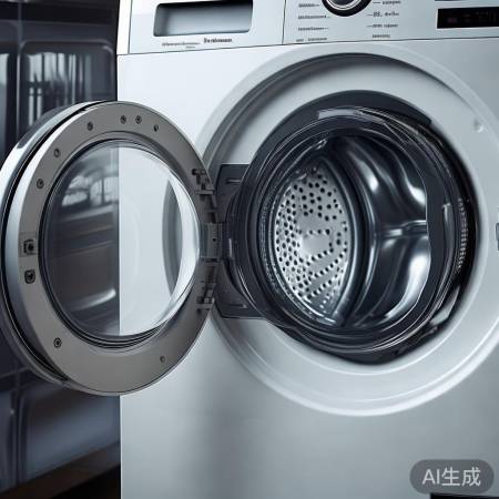 洗衣机门开180度，内部空间合