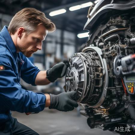 检查离合器松动、污垢及故障更换