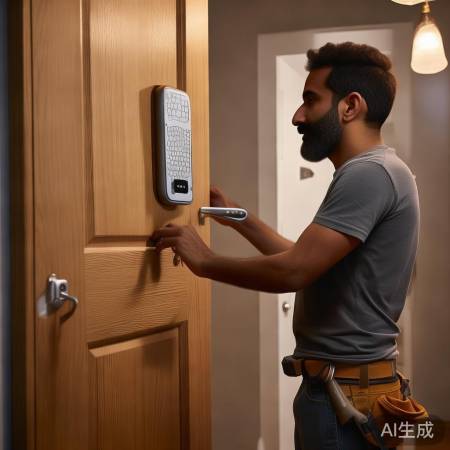 智能指纹锁安装简便，易上手。