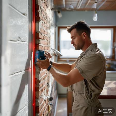 装修小贴士：测墙厚，油烟机开孔